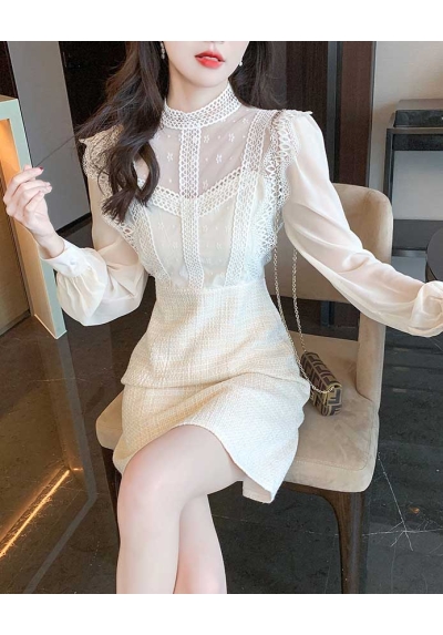 dress wanita korea D7257
