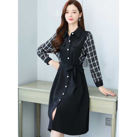 dress wanita korea D7257