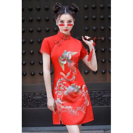 dress cheongsam import D7420