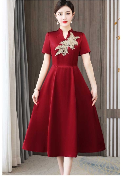 dress wanita korea D7421