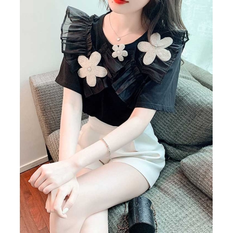 blouse wanita korea T7519