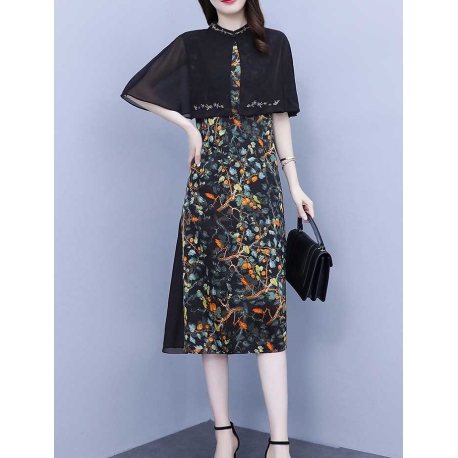 dress wanita korea D7424