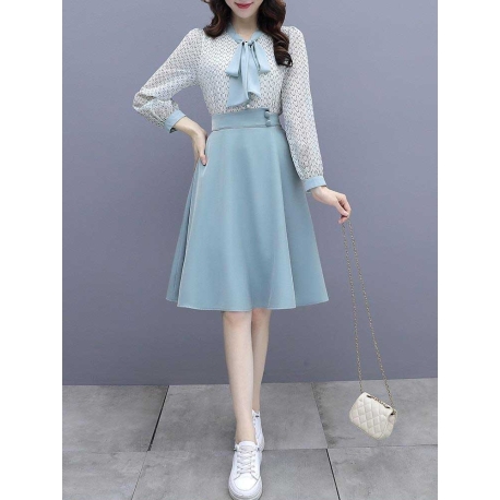 set atasan + rok wanita korea D7383