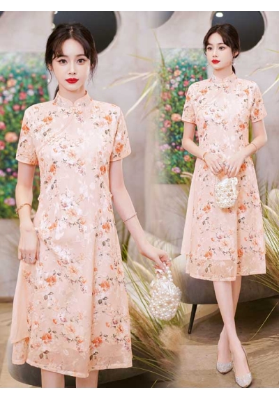 dress cheongsam import D7456