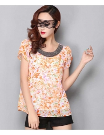 blouse chiffon import T1976