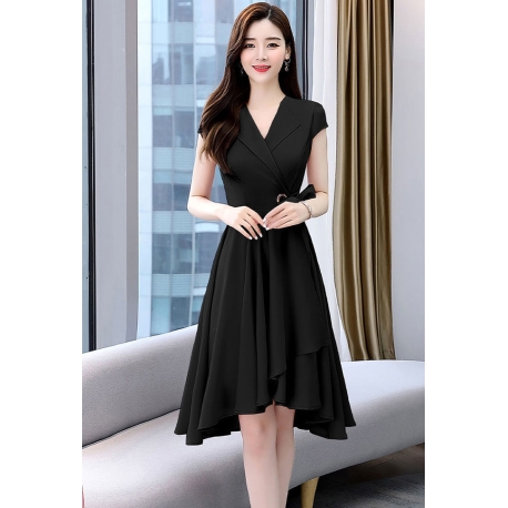 dress wanita korea D7476