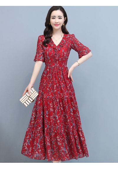 dress wanita korea D7481