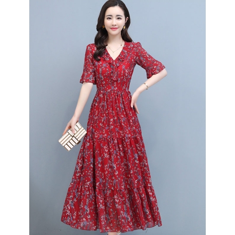 dress wanita korea D7481