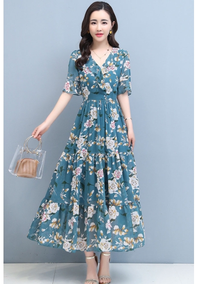 dress wanita korea D7484