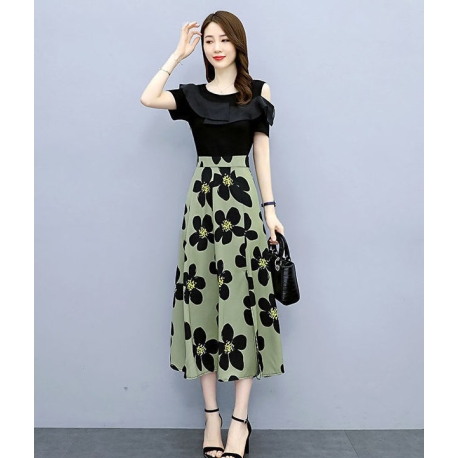 dress wanita korea D7280