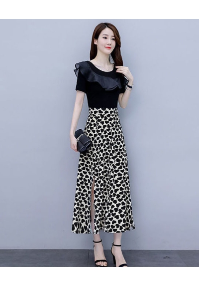 dress wanita korea D7493