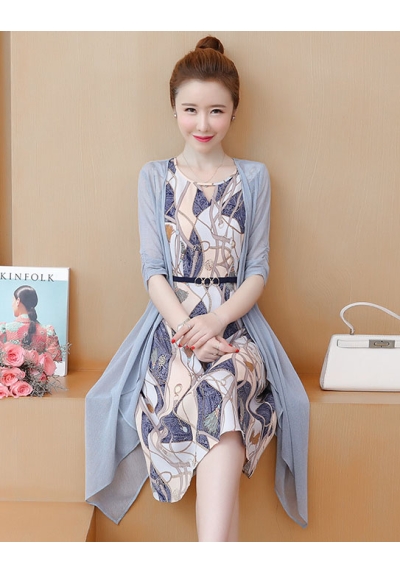 dress wanita korea D7494
