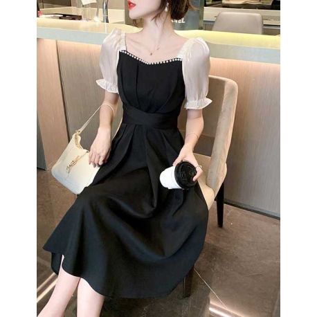 dress wanita korea D7501