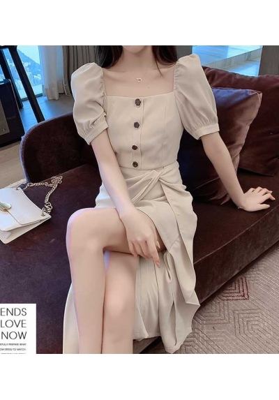 dress wanita korea D7507