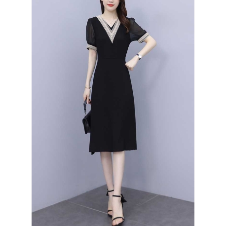 dress wanita korea D7511