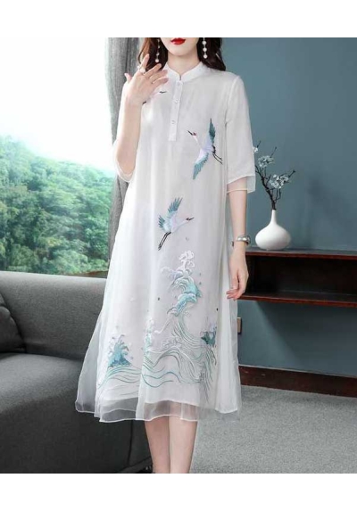 dress wanita korea D7445