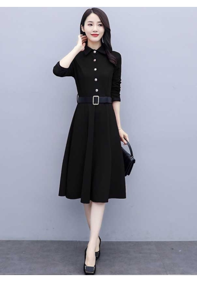 dress wanita korea D7526