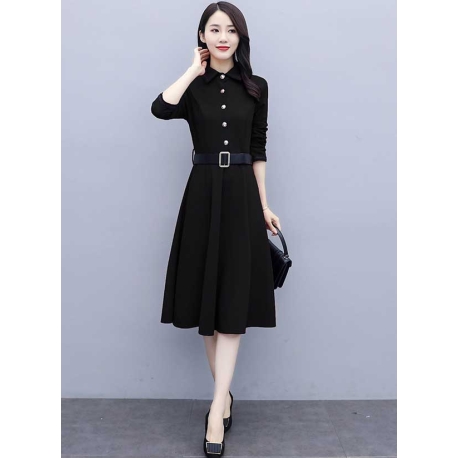 dress wanita korea D7525