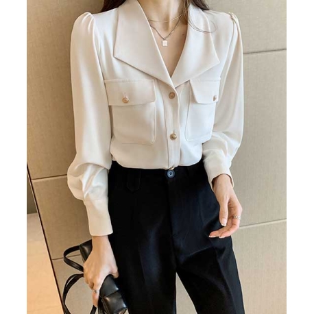 kemeja wanita korea T7042