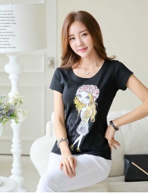 kaos wanita import T2009