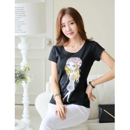 kaos wanita import T2009