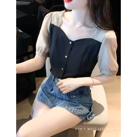 atasan blouse wanita korea T7406