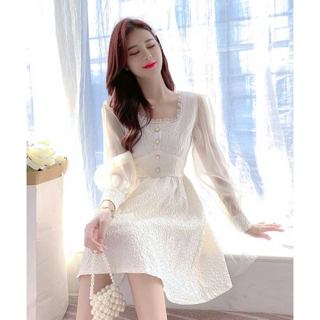 dress wanita korea D6513