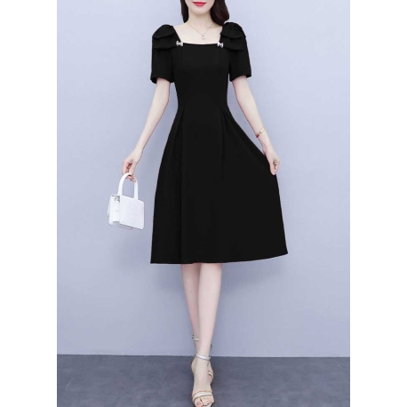 dress wanita korea D7538