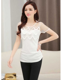 blouse wanita korea T2019