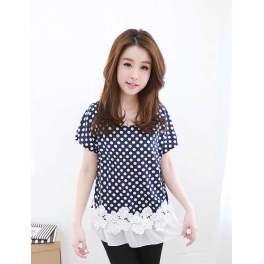 blouse polkadot import T2024