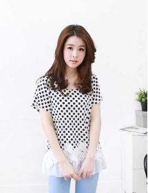 blouse polkadot import T2025