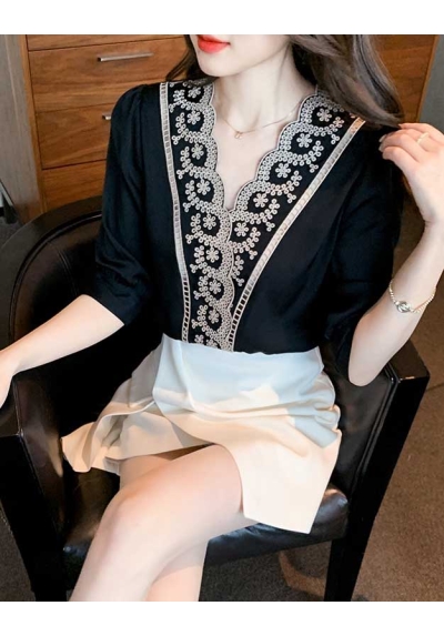 blouse  wanita korea T7639