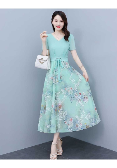 long dress wanita korea D7542