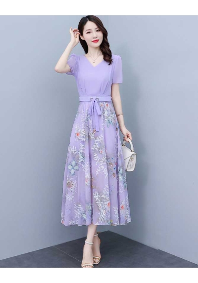 long dress wanita korea D7548