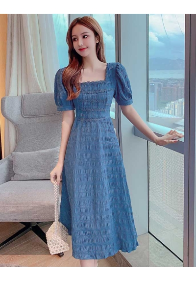 dress wanita korea D7552