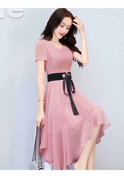 dress wanita korea D7556