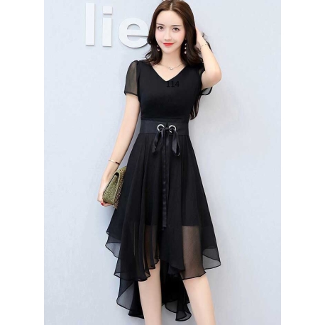 dress wanita import D7561