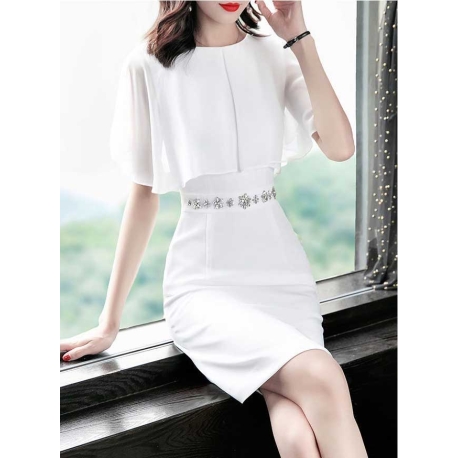 dress wanita korea D7569