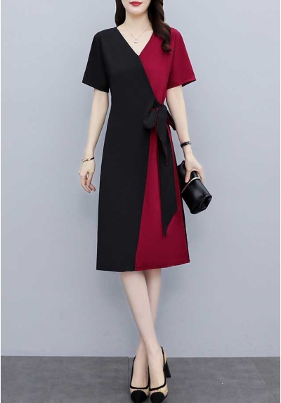 dress wanita korea D7571