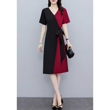 dress wanita korea D7569