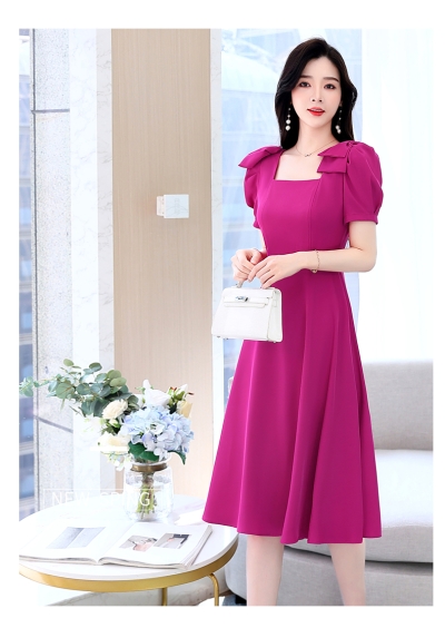 dress wanita korea D7538