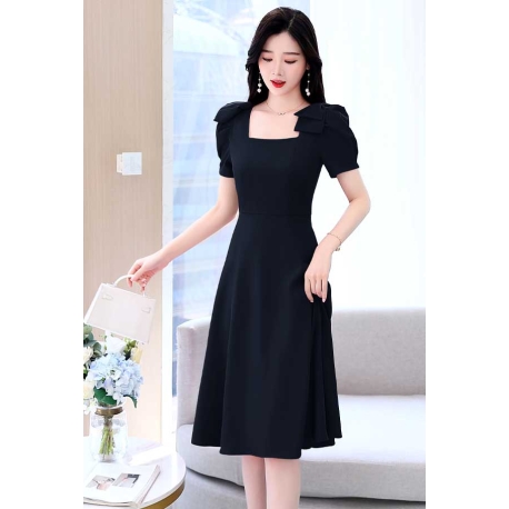 dress wanita korea D7538