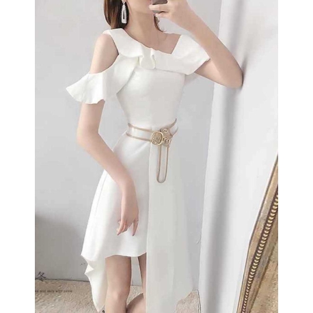 dress wanita korea D7576