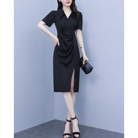 dress wanita korea D7590