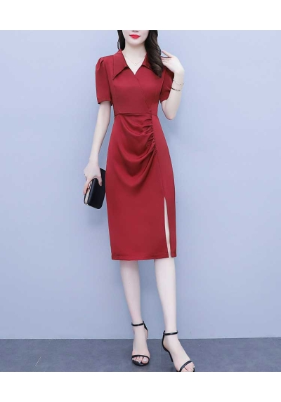 dress wanita korea D7592