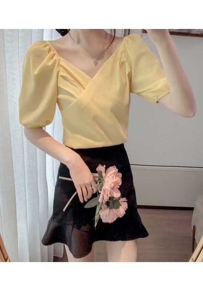blouse wanita korea T7685