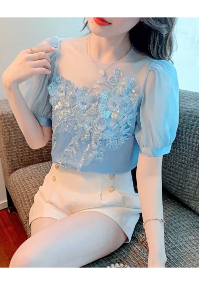 blouse wanita korea T7701