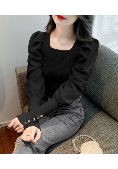 blouse rajut wanita korea T7707