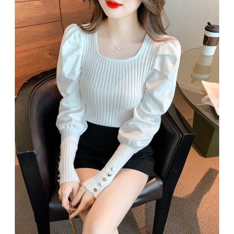 blouse rajut wanita korea T7707