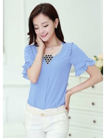 blouse chiffon import T2054